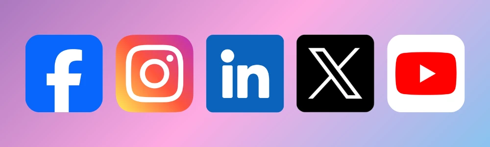 Icon List of Social Media Platforms