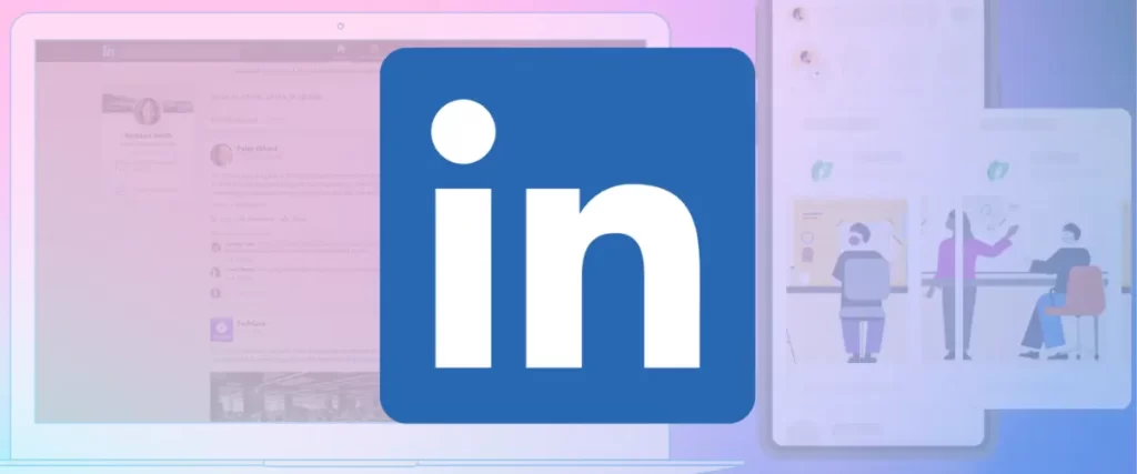 LinkedIn Advertising: Examples with Logo