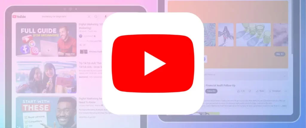 YouTube Advertising: Examples with Logo