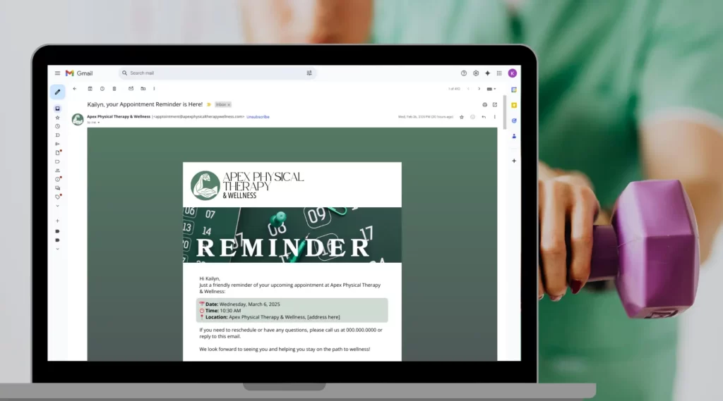 Email Marketing Automation:  Appointment Reminder